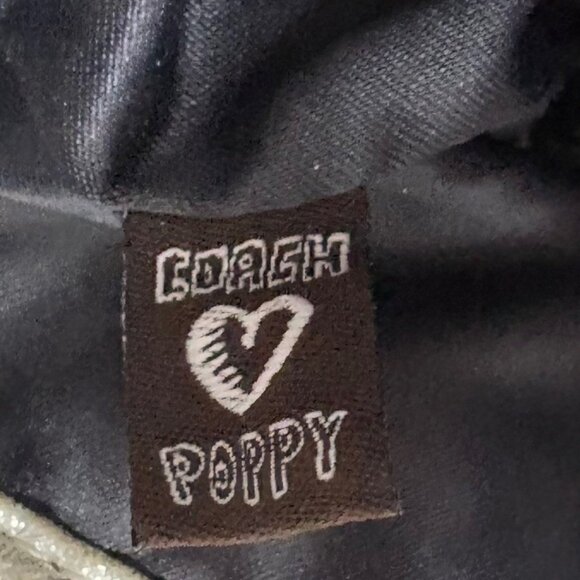 Coach Poppy Collection Blue Denim Patchwork with Silver Detail Tote Purse - Picture 13 of 16